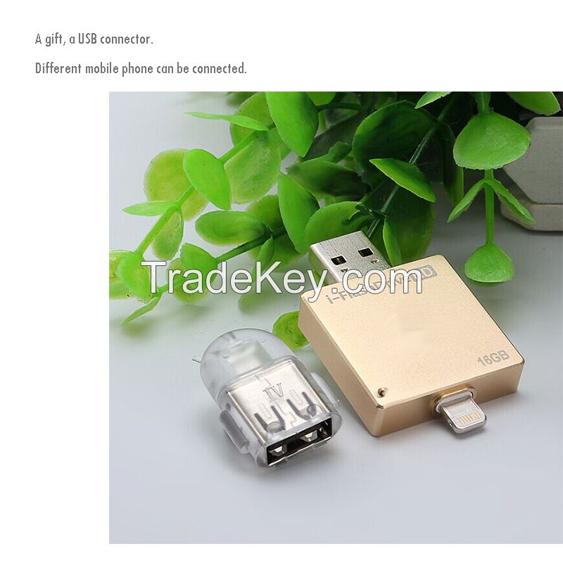 2015 Newest OTG USB Flash Drive for iPhone iPad 16G 32G 64GB U Disk for Apple Smart Phone