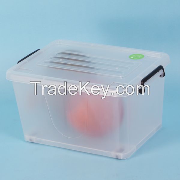 Plastic storage box for houseware