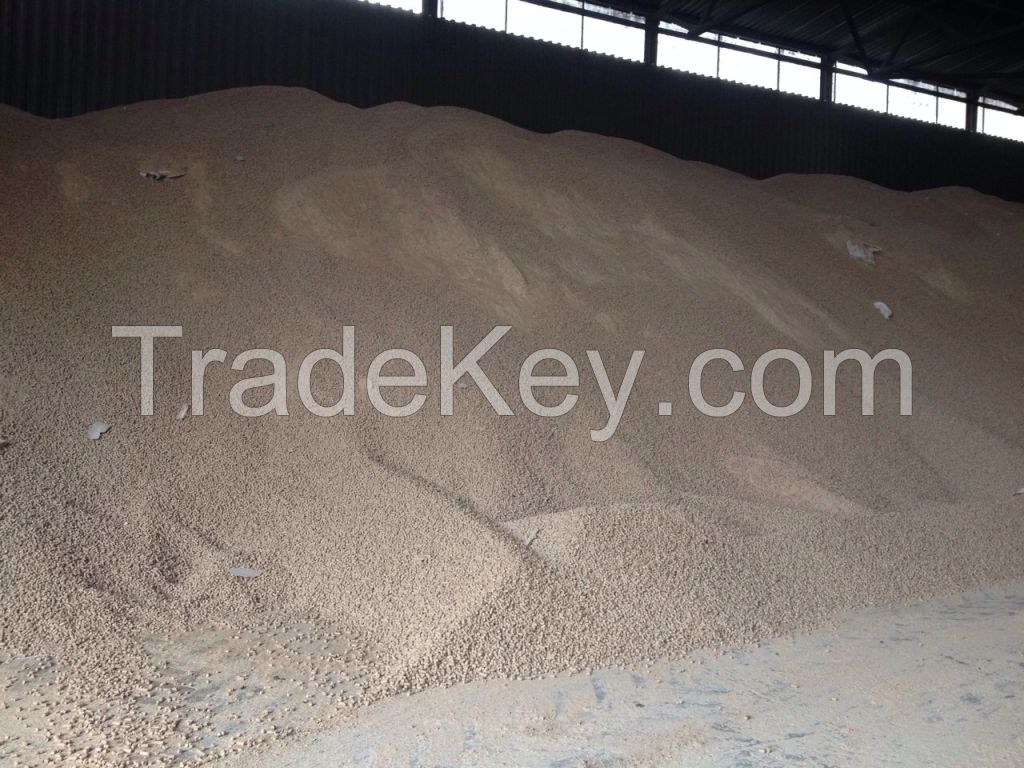 Wheat bran pellets