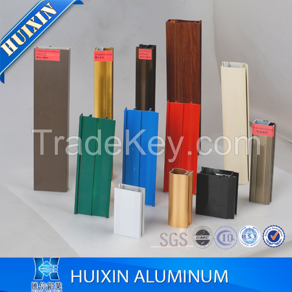 Nigeria market hottest sale Wooden Grain aluminum window/door extrusion profiles