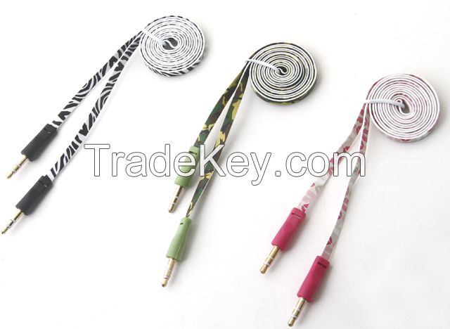 Flat printed earphone