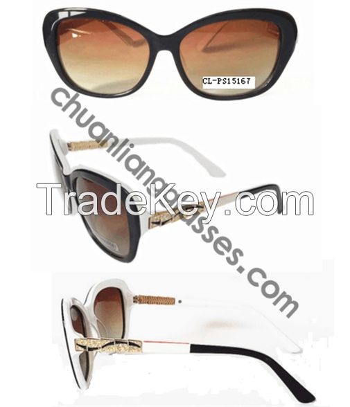 100% Pure Acetate Cat-Eye Sunglasses Fashion and Trendy Women Style Eyewear