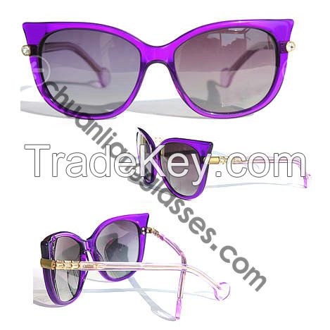 Stylish and Trendy Cat-Eye Sunglasses Cooper Double Bridge Tortoise Women Style Eyewear