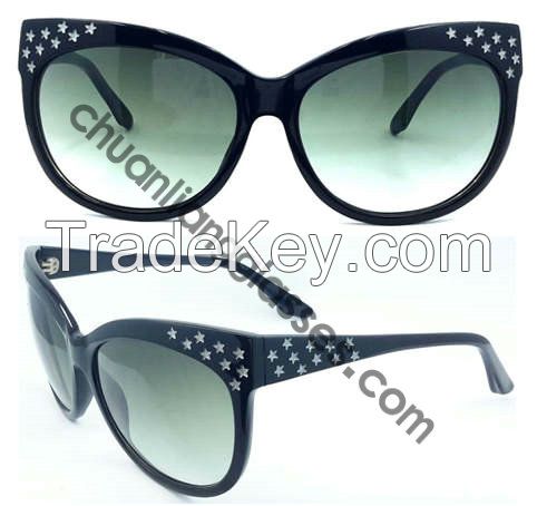 Stylish and Trendy Cat-Eye Sunglasses Cooper Double Bridge Tortoise Women Style Eyewear