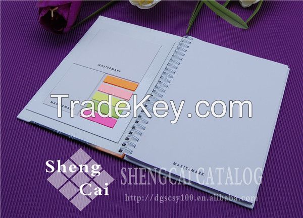 Fashion design EU style logo printed business notebook with sticky note