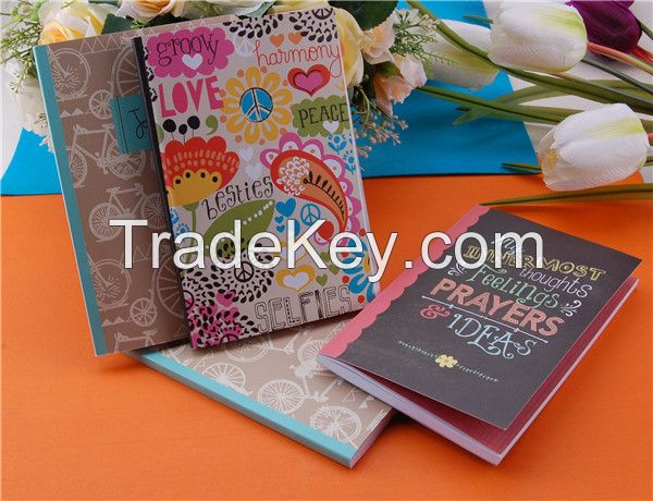 Wholesale custom lovely logo printing colourful paper journal for children 