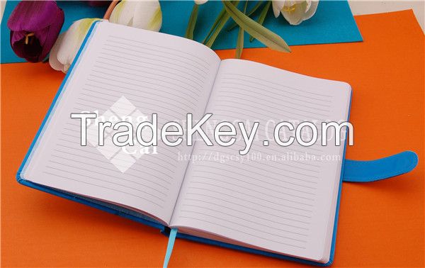 Wholesale A5 blue PU discolored wholesale leather journal