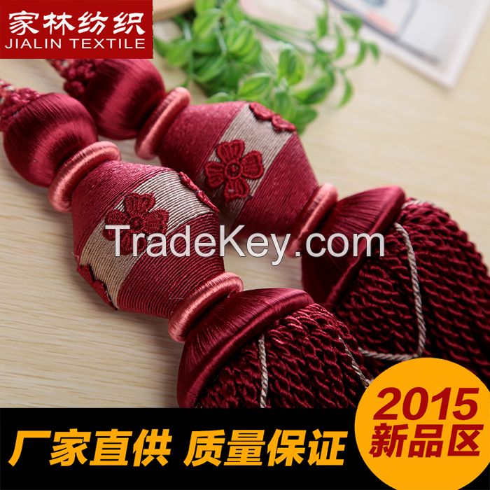 2015 new style tassel fringe tiebacks for curtain