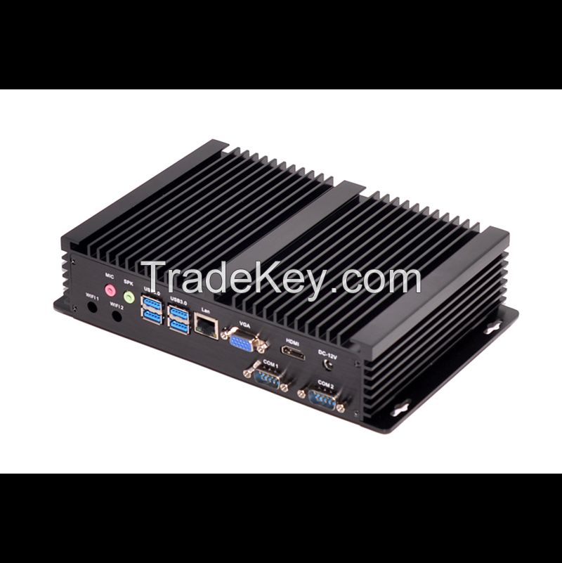 Barebone Mini PC Embedded Computer with Intel i3 4010u processor 2 COM 4 USB3.0 all windows linux supported