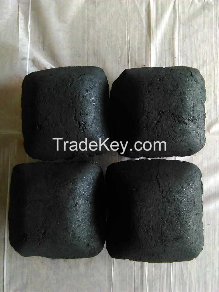 Coconut shell charcoal briquettes