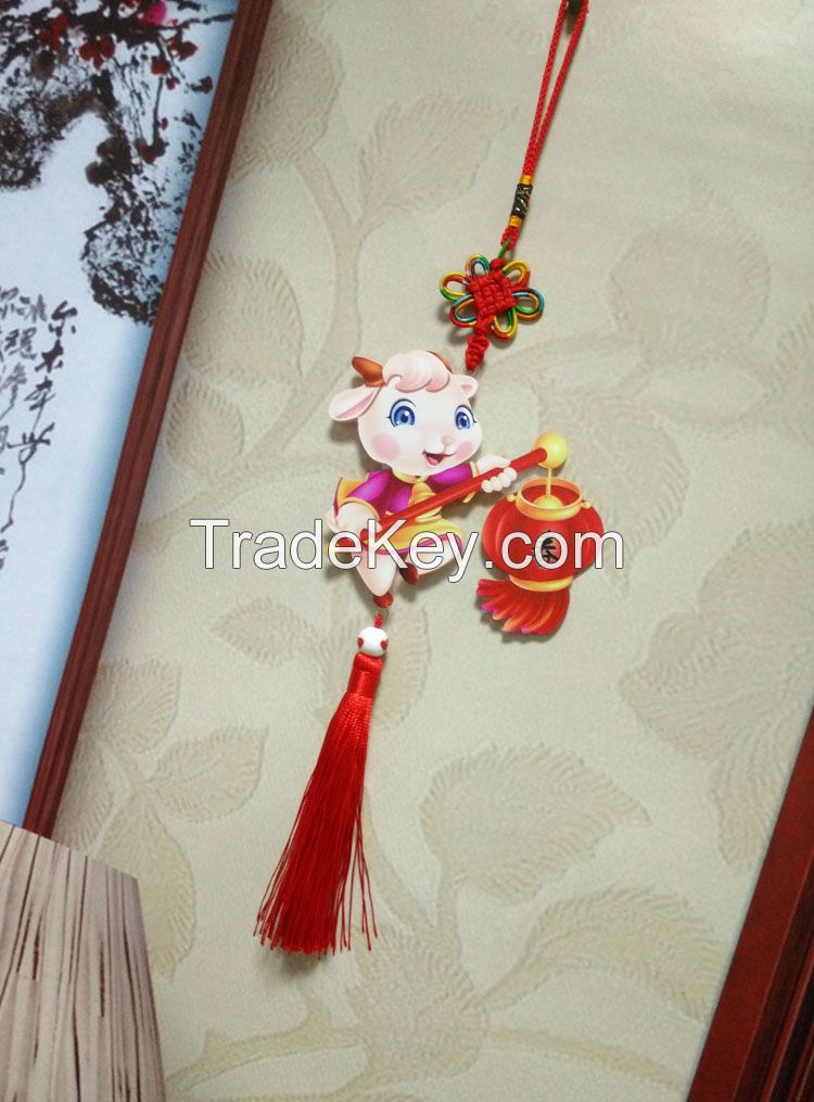 Chinese knot plastic car hanging ornament