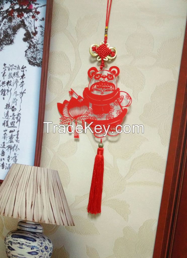 Chinese knot plastic car hanging ornament