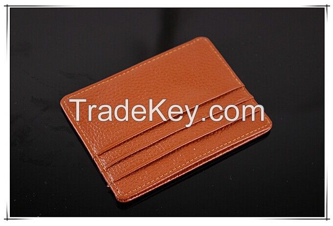 Genuine leather credit card holder, ATM Card holder wholesale