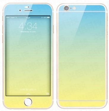 Apple 6 front glass color film iPhone6 plus transition effects can be customized steel color film