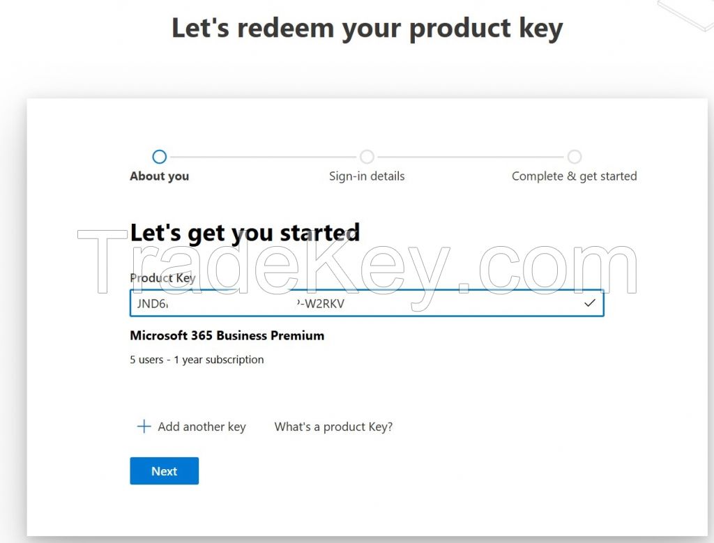 MIcrosoft 365 Business Premium 5 Users - Global Licenses - 1 year warranty.