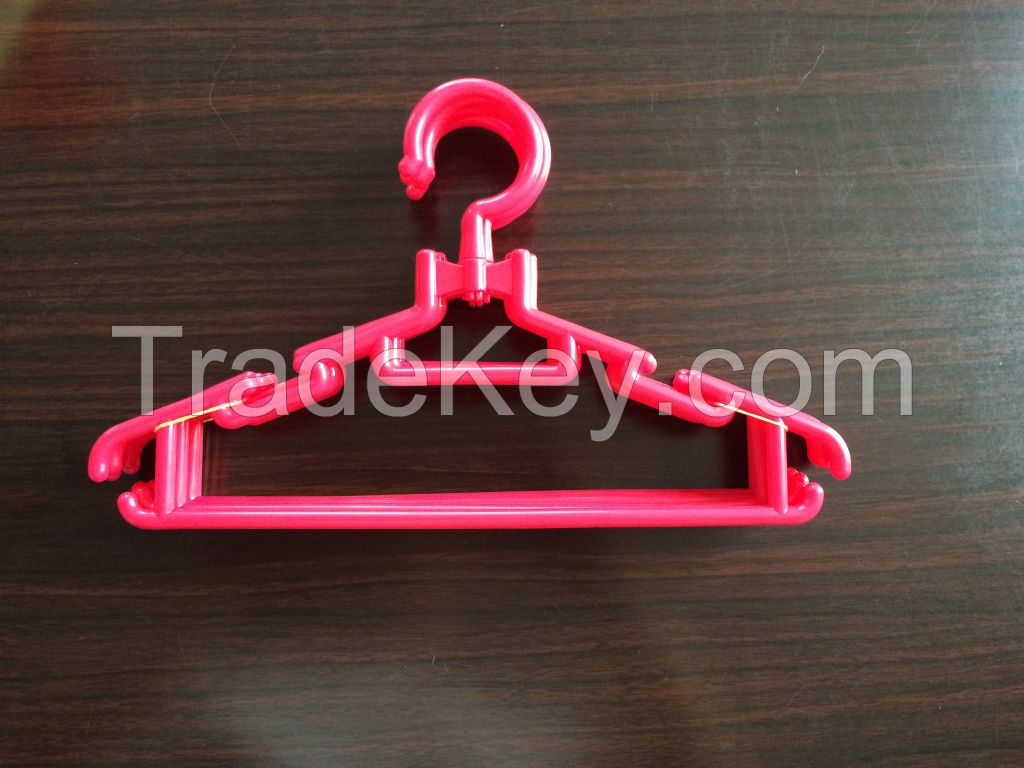 plastic child clothes hanger