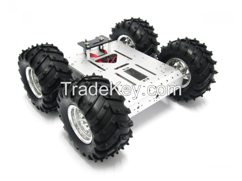 4WD Aluminum Mobile Robot off Road Platform Without Electronic Control -Alsrobotbase