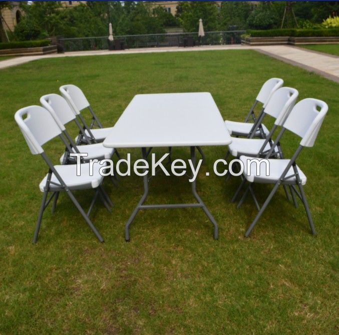 6FT Fold-in-Half Rectangular Table