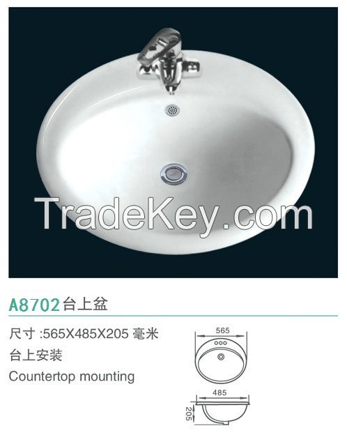 ovs foshan ceramic bathroom above sink