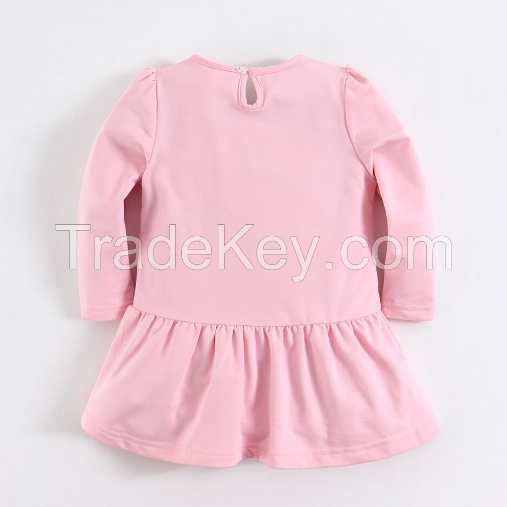 Baby girl dress clothes cute fleece dress