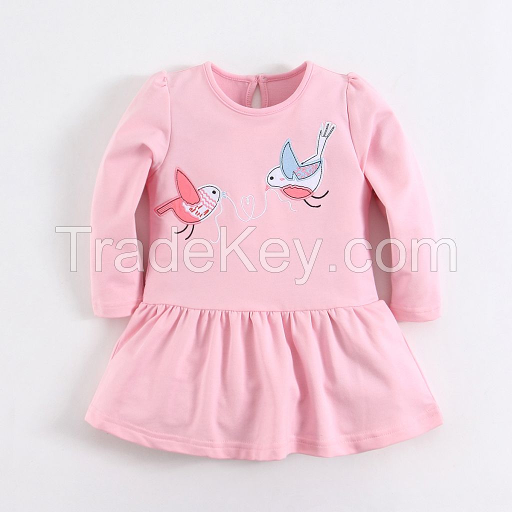 Baby girl dress clothes cute fleece dress