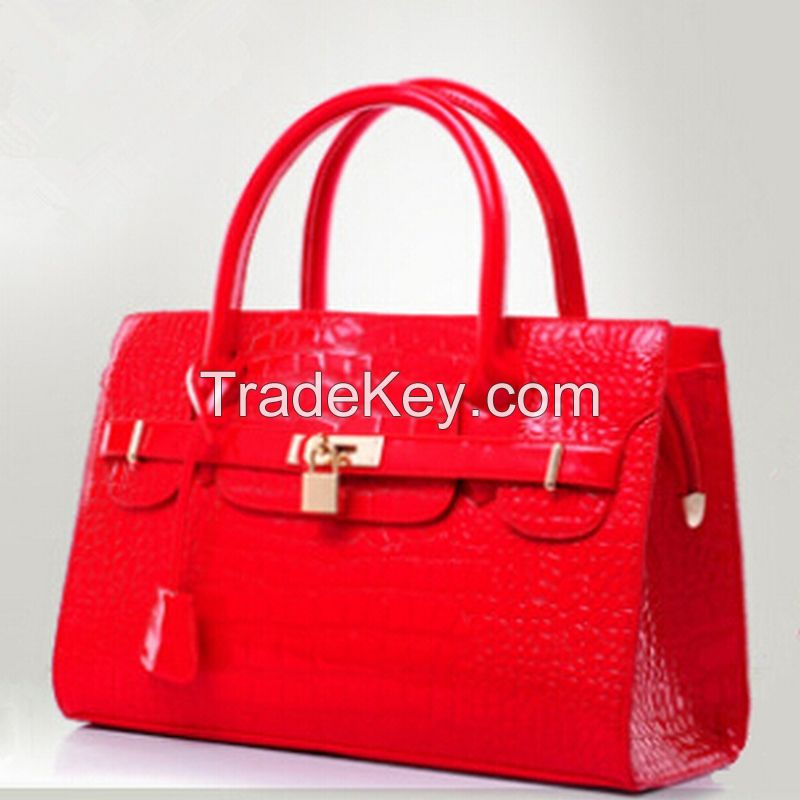 New Arrival Luxury Leather Classy Shiny Handbag For Ladies