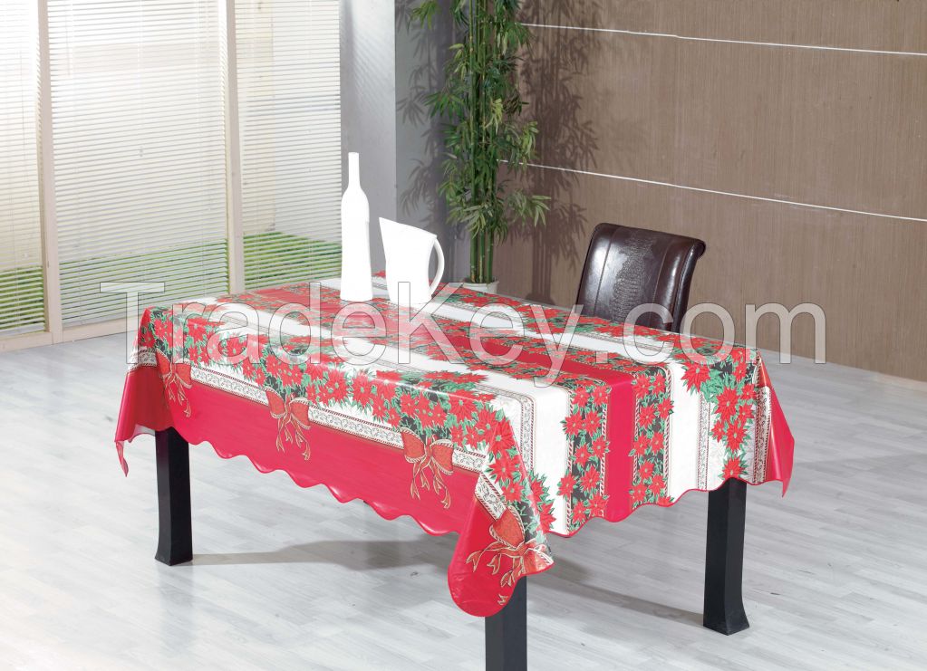 Christmas Festival decoration printed PVC tablecloth