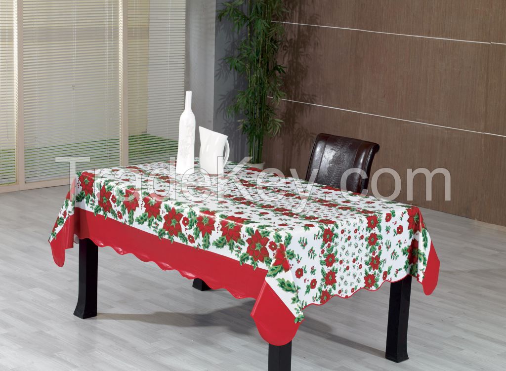 Christmas Festival decoration printed PVC tablecloth