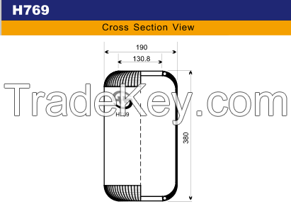 air spring for contitech 769n truck parts rubber air bag