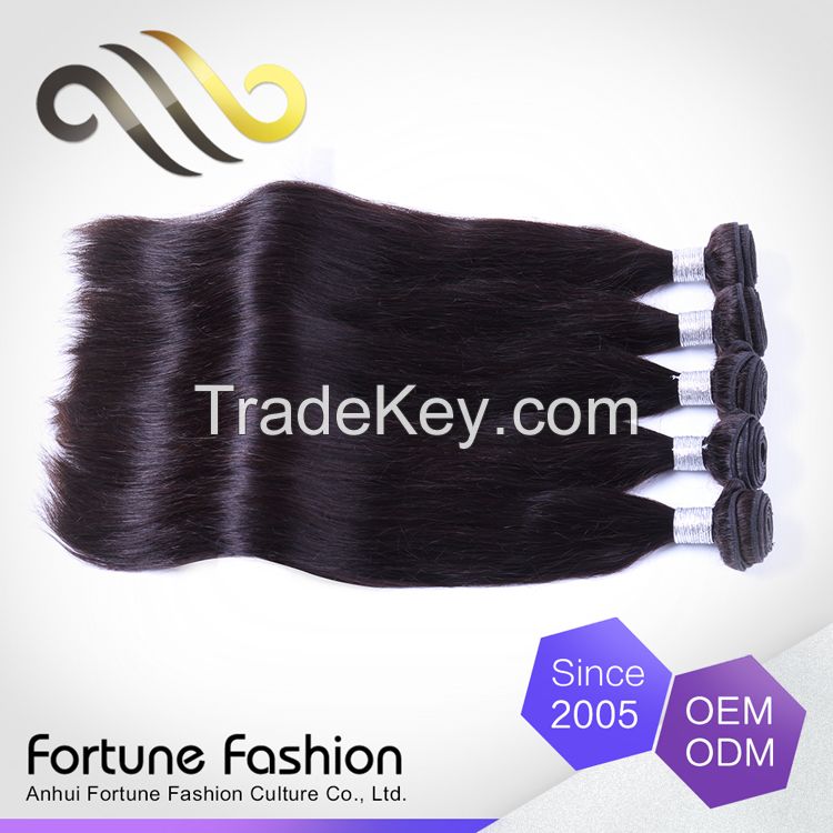 2015 Fortune fashion hair 7A unprocessed Brazilian human hair straight 16 inch in Guanghzou 