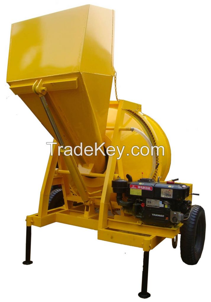 Diesel concrete mixer