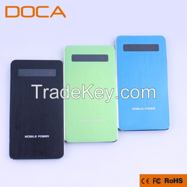 Unique design touch screen external power bank 3000-5000mAh for smart