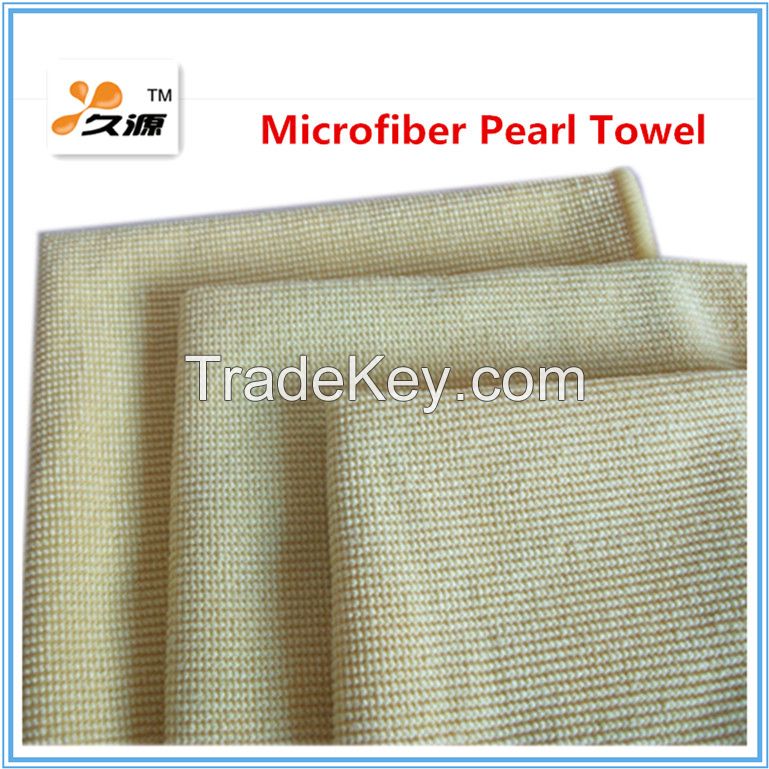 Manufacturer directly supply top quality 80/20 streak free microfiber towel (JY-0011)