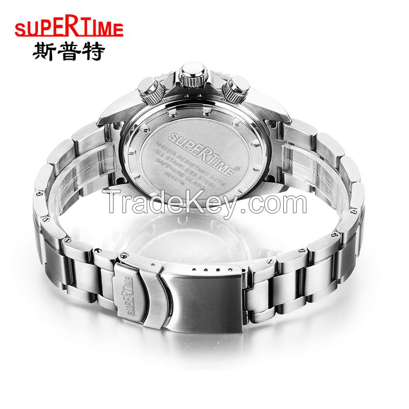 Fashion stainless steel watch/men's sports watch