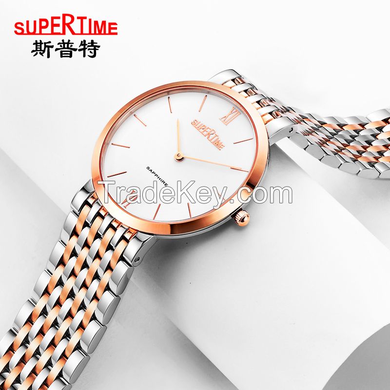 Fashion simple watch/ultra-thin watch/stainless steel men's watch