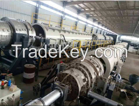 PE pipe extrusion line