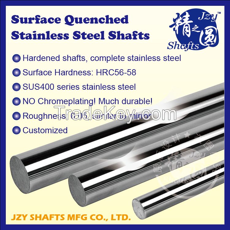 6mm stainless steel hardened round shaft HRC56-58 high straightness 0.02mm/meter much stable