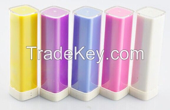 Lipstick power bank2600mAh unique design, hot selling