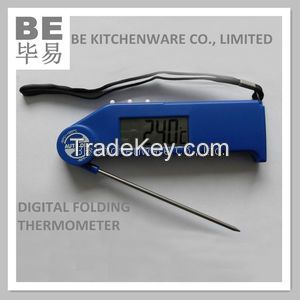 Digital household kitchen cooking folding probe thermometer