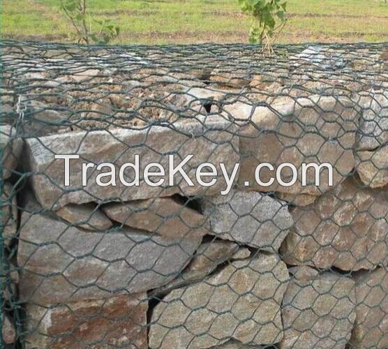 welded galvanized river bank gabion basket