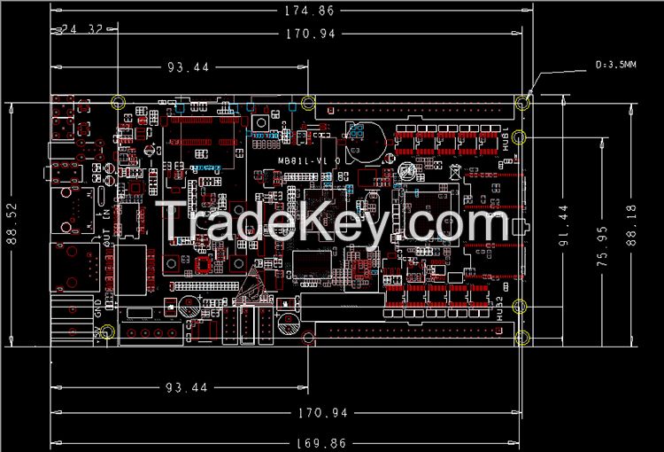 led display controller 3G card HD-A30 with CE