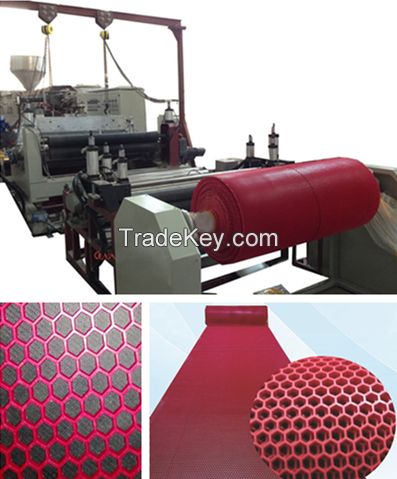 Plastic hollow coil mattress production line machine