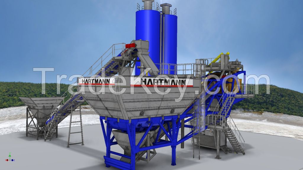 Mobile concrete batching plant Hartmann MobilJet-2000 