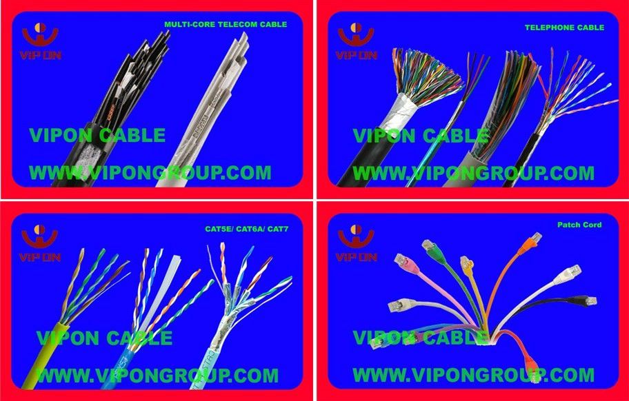 Telecom cable, telephone cable, lan cable, patch cord