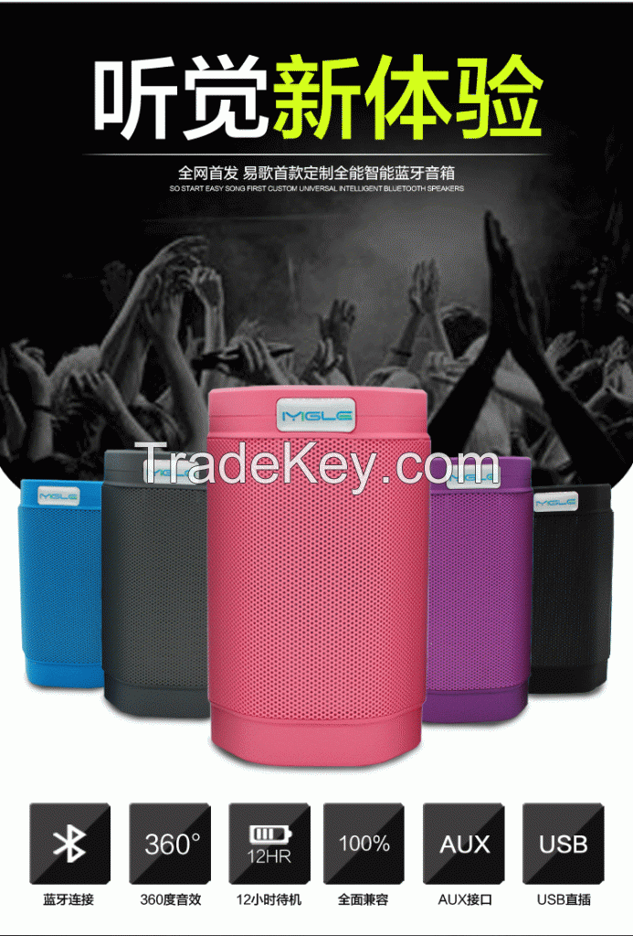 mini usb speaker wireless bluetooth speaker with TF USB, LED bluetooth speaker