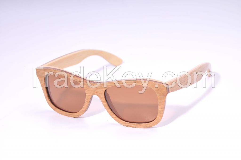 Fashion Summer Men Wooden Bammboo Sunglasses Eyeglass Polarized