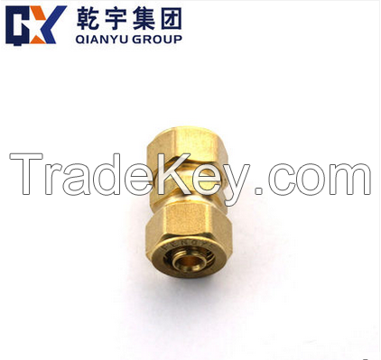 F1 Brass compression fitting equal strainght union