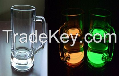 glow glass bottle with handle