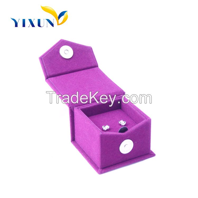 Customized velvet jewelry box