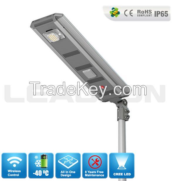 2015 hot sales all in one solar street light/solar garden light for outdoor use